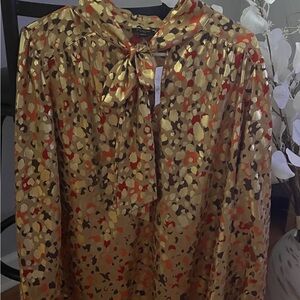 Ann Taylor - Metallic Long Sleeve Shirt